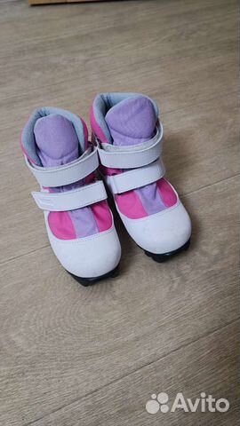 Лыжные ботинки детские на липучке р-р 35