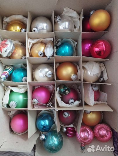 Винтажные елочные игрушки