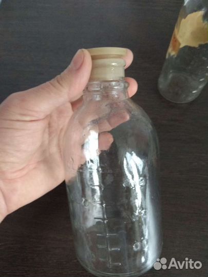 Медицинская стеклянная посуда и поильник СССР