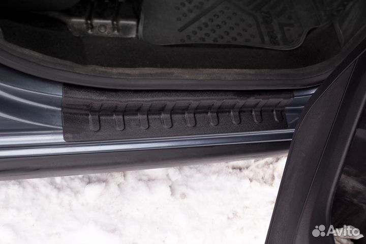 Накладки на пороги Пежо Партнер 2 (08-18) RA