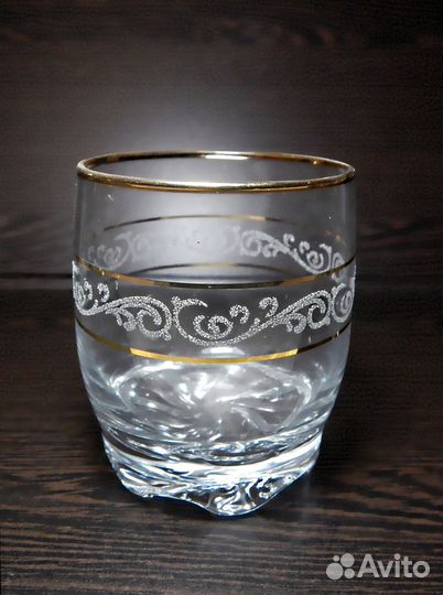 Набор из 14 предметов позолота и обсыпка. Богемия