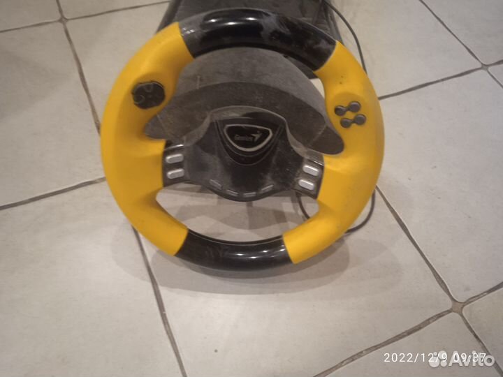 Детский игровой руль с педалями в отл. раб.сост