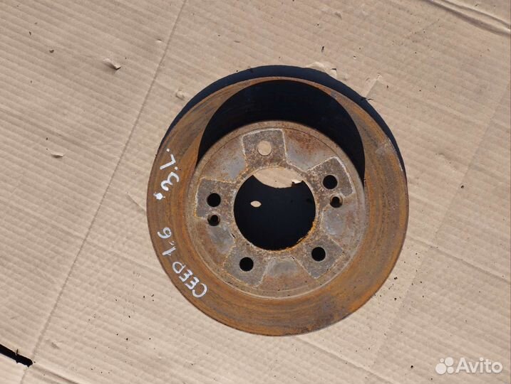 Задний тормозной диск Kia Ceed 2 (JD)