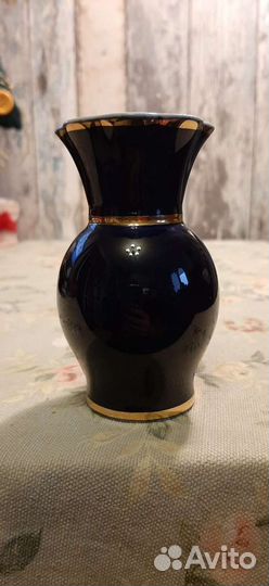 Пепельница, тарелка,вазы кобальт