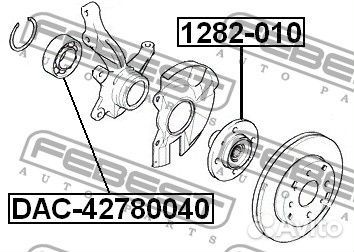 Подшипник ступичный передний 42x78x40