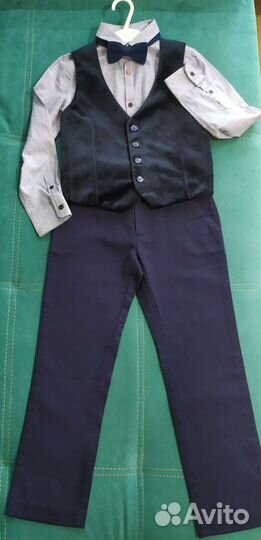 Брюки жилет рубашка 122 на мальчика новые