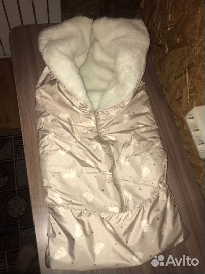 Зимний конверт в коляску