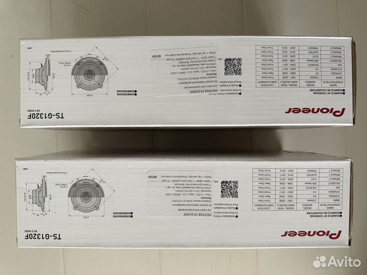 2-полосные динамики в авто pioneer новые