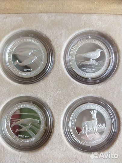 Набор медалей серебро