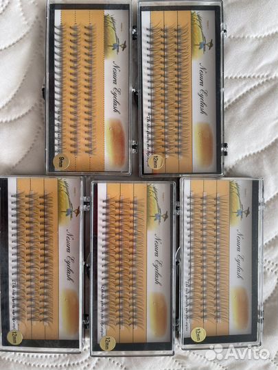 Ресницы пучки 12мм, 9мм