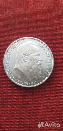 Монета 3 марки (Бавария) 1911г