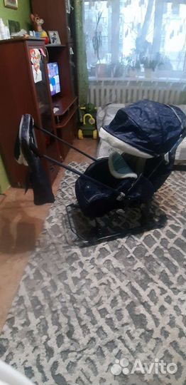 Детские санки коляска бу