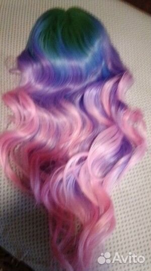 Парик разноцветный
