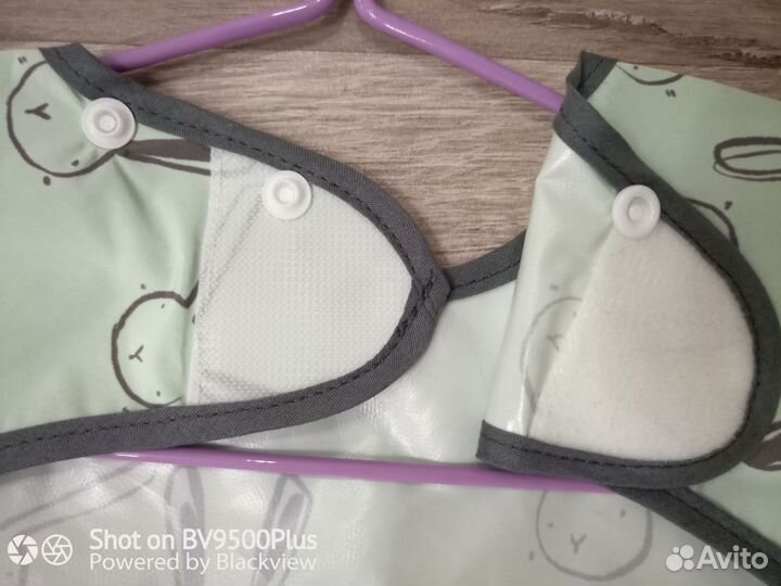 Детский фартук нагрудник слюнявчик 80-90