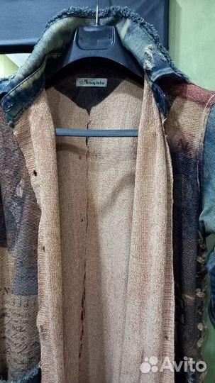 Джинсовый плащ