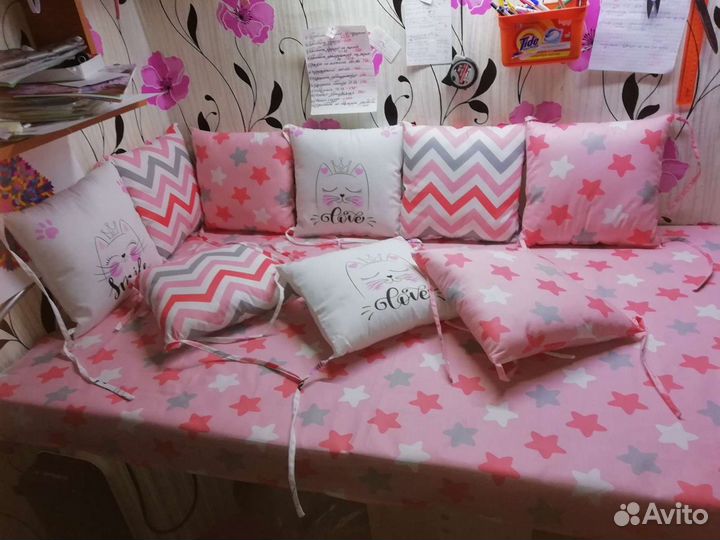 Новые бортики в кроватку