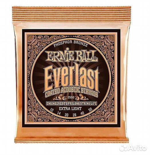 Струны для гитары 10-50 Ernie Ball 2550 Everlast