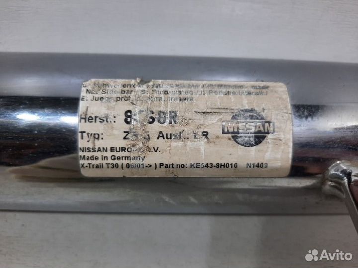 Защита порогов Nissan X-Trail T30 2001