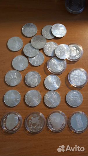 5 марок фрг. Серебро. См описание