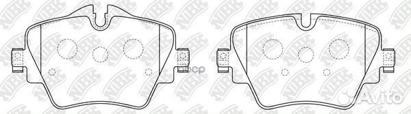 Колодки тормозные дисковые передние NiBK PN0577