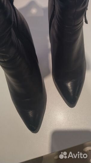 Сапоги женские зимние кожаные 37