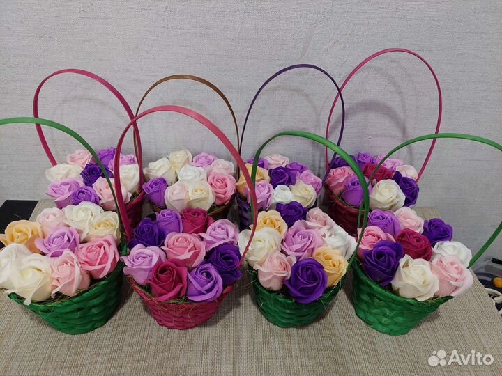 Мыльные розы букет подарок цветы