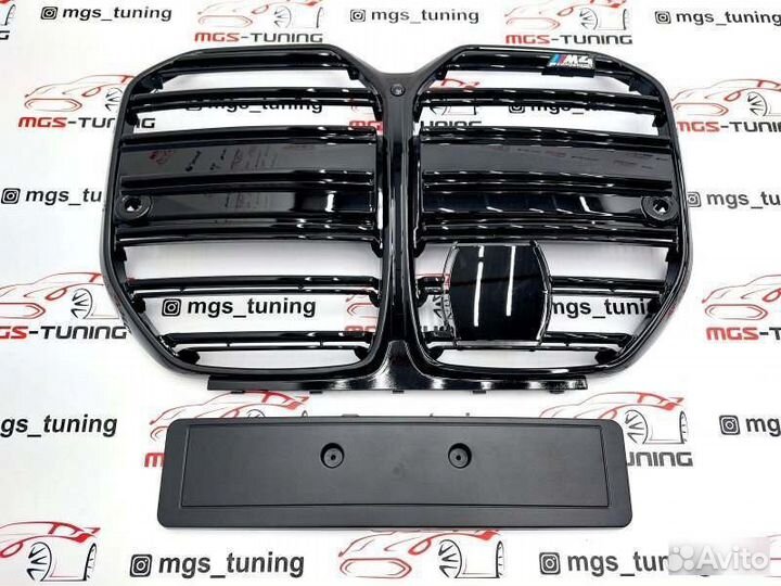 Решетка M4 + шильдик BMW 4 Gran Coupe G26 ноздри