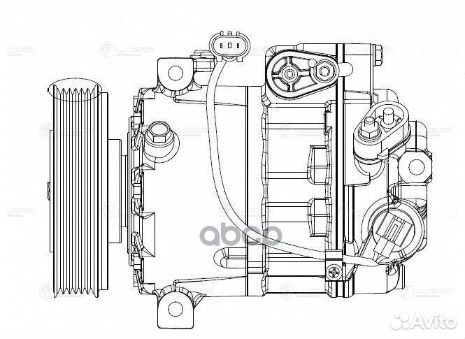Компрессор кондиционера hyundai santa FE 12