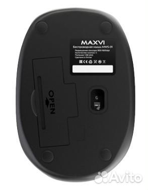 Беспроводная мышь Maxvi MWS-01 black