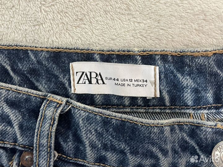 Джинсы zara синие