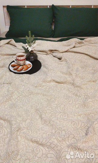 Покрывало -плед из льна 230/225.Беларусь