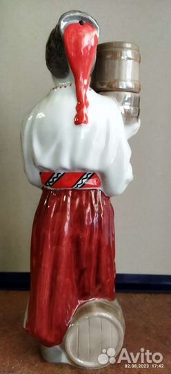Редкий фарфоровый штоф графин «Казак» Киев