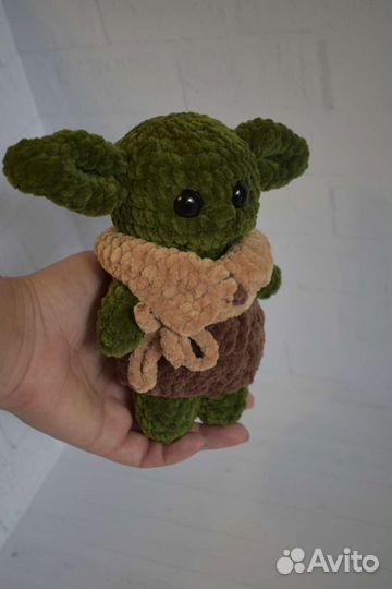 Йода мягкая игрушка вязаная игрушка