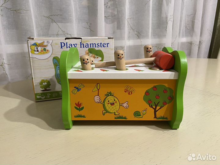 Игрушка стучалка с молотком новая