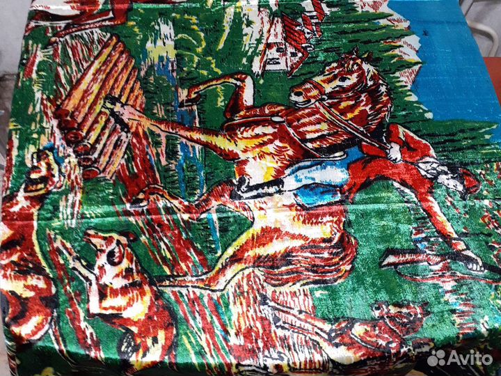 Плюшевый ковер, покрывало,ссср