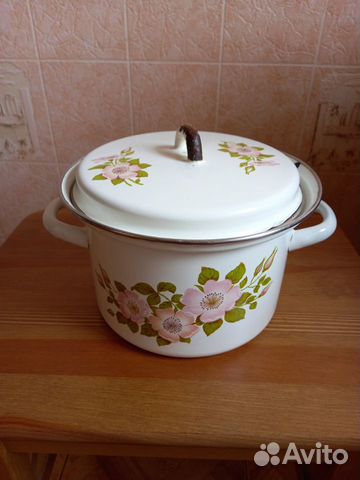 Кастрюля эмалированная б/у