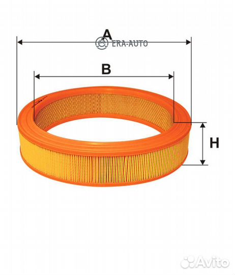 Filtron AR201 фильтр воздушный \ Audi 80/100 1.3-2.0 95, VW Golf/Passat 1.3-1.9 81