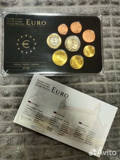 Набор Euro(евро) лимитированный Словакия