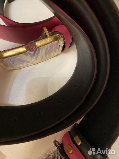 Ремень женский valentino розовый/чёрный