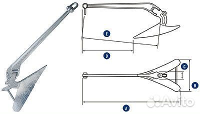 Якорь CQR 27,2 кг 10242893 Lewmar