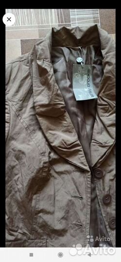 Пиджак новый с ярлыками р 44 коричневый цвет