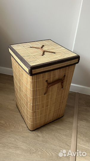 Корзина для белья из бамбука