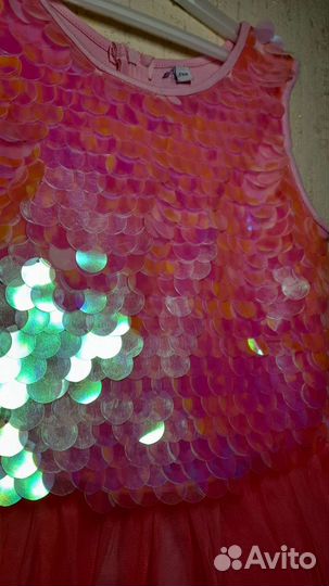 Платье детское розовое