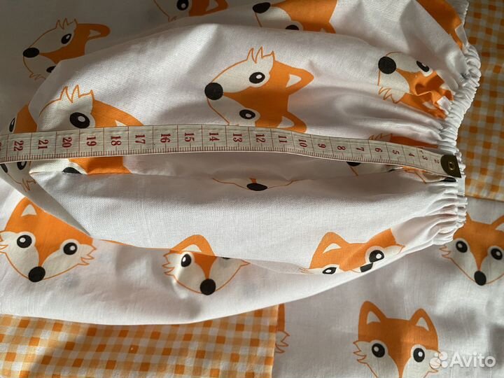 Лоскутное одеяло детское и простынь на резинке