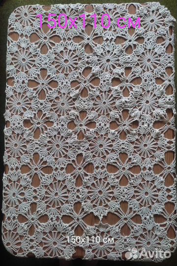 Вязаная скатерть крючком
