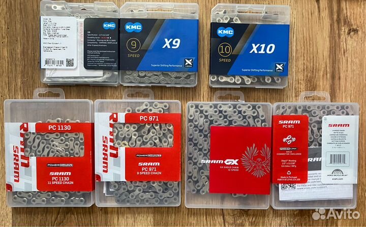 Цепь Shimano KMC Sram