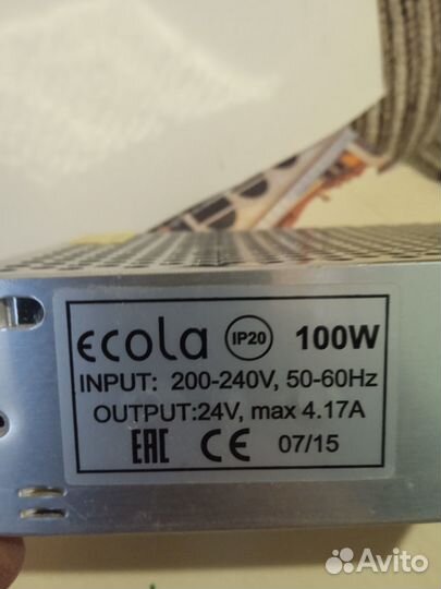 Блок питания Ecola для светодиодной ленты