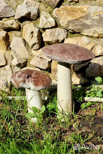 Декор из бетона Грибы для сада. Ручная работа