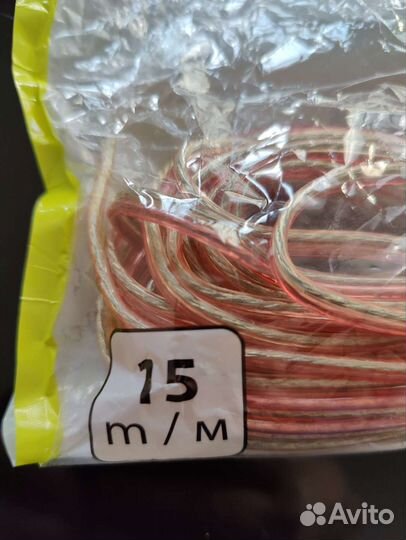Акустический кабель, комплект 4+15м