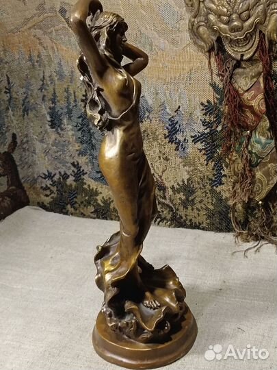 Статуэтка латунь большая